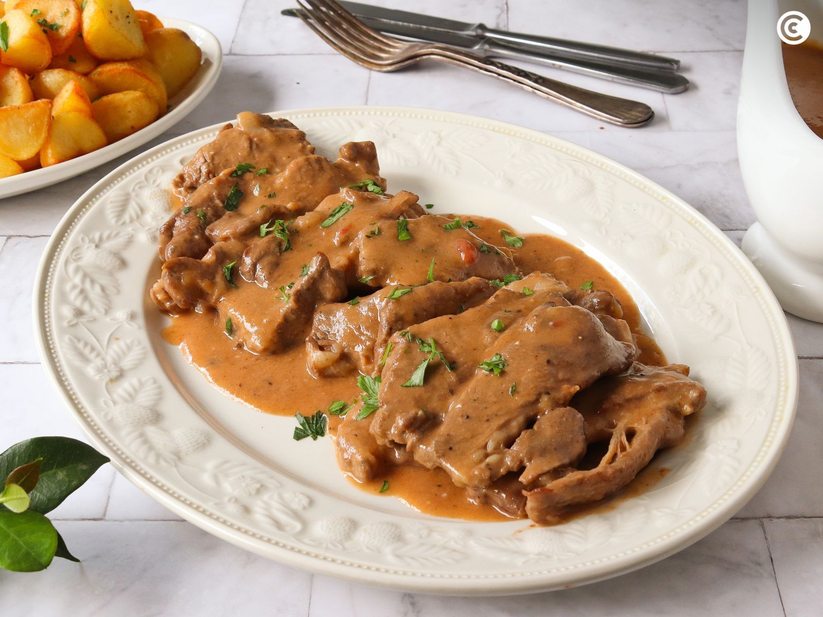 Filetes de ternera en salsa