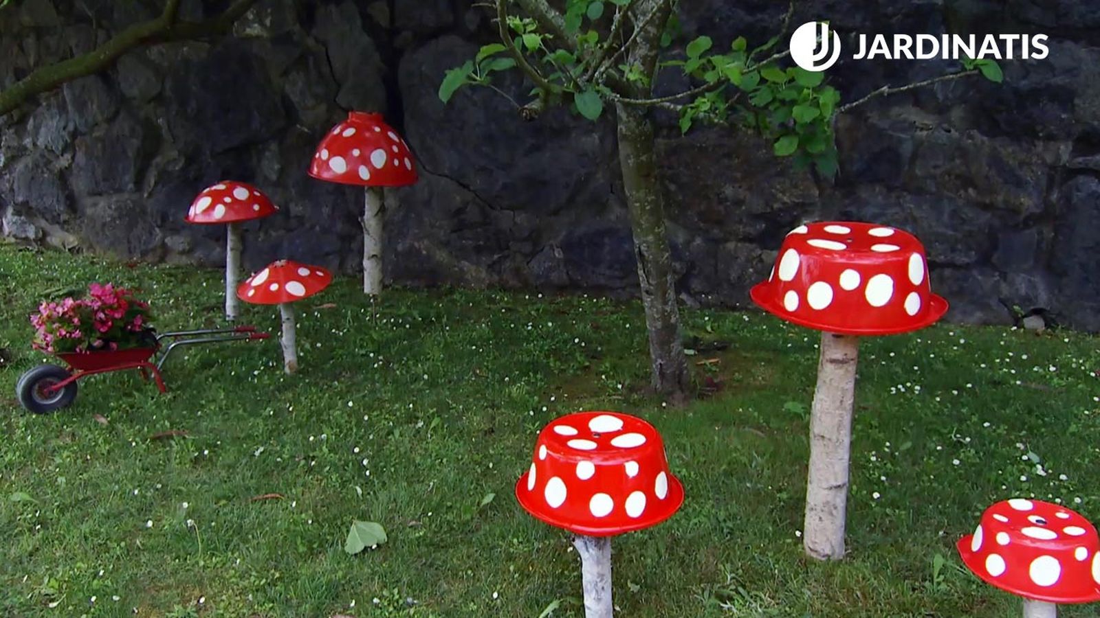 Setas decorativas para el jardín