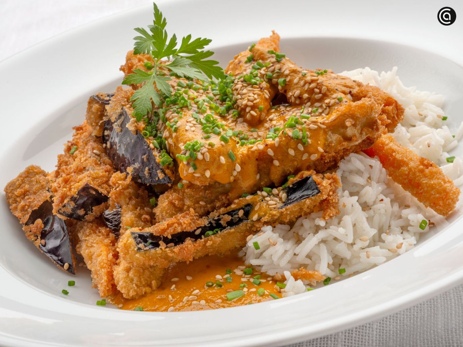 Katsu curry de berenjena y boniato, receta de Joseba Arguiñano
