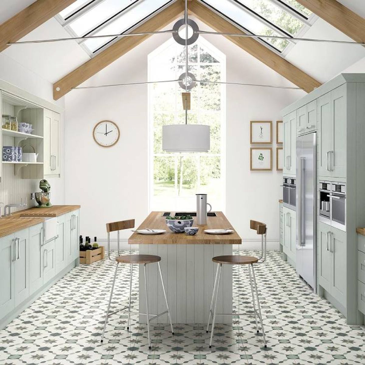 Suelo hidráulico en la cocina 8