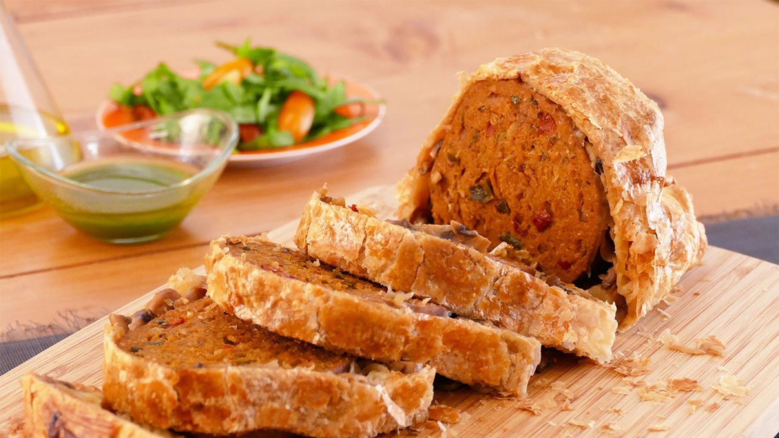 Receta de solomillo Wellington vegano