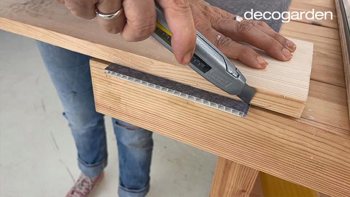 como hacer un cabecero con revestimiento grosfillex paso 6