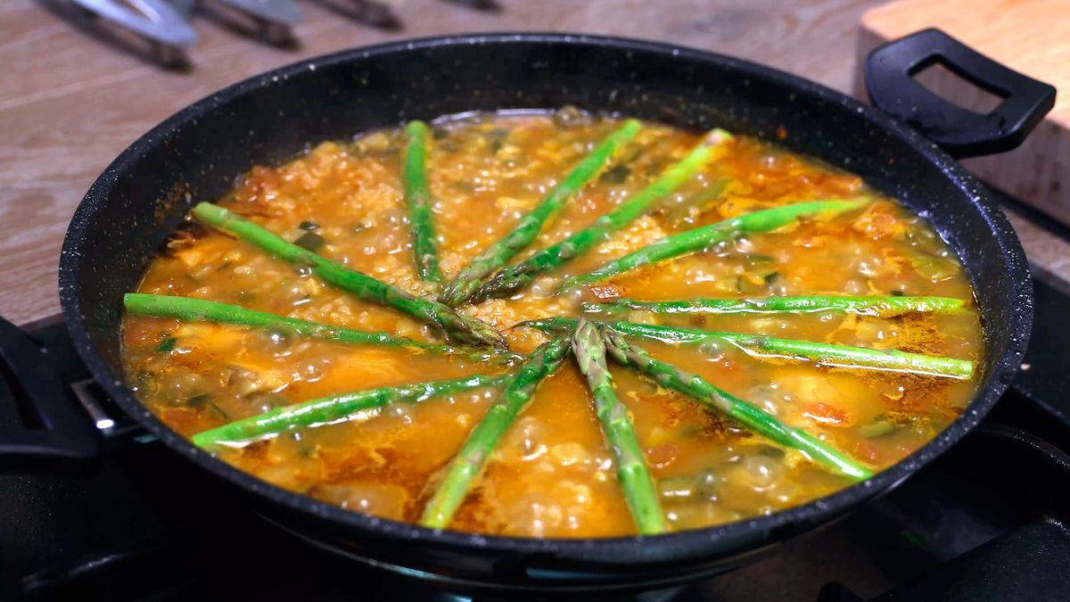 Receta de paella con verduras   paso 7