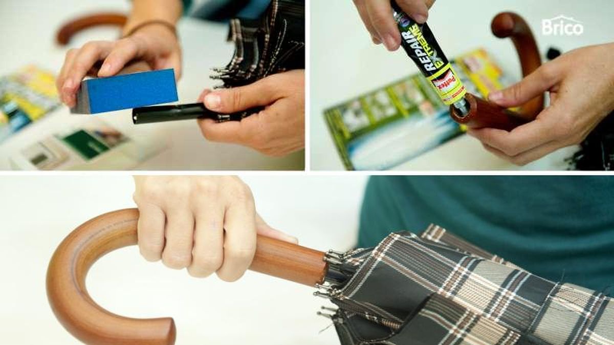 Pasos detallados para arreglar un mango de paraguas