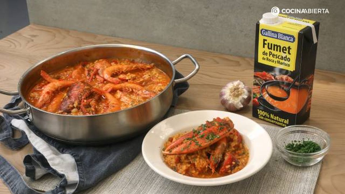 Arroz meloso con bogavante 