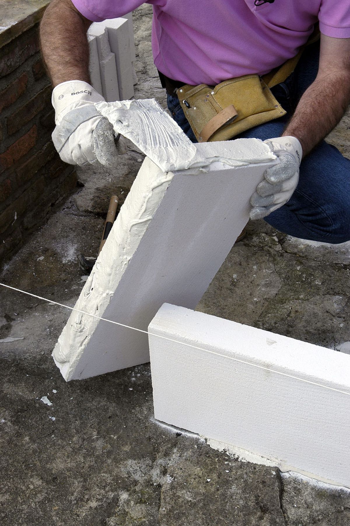 Jardinera pretil o imitación a ladrillo paso 8