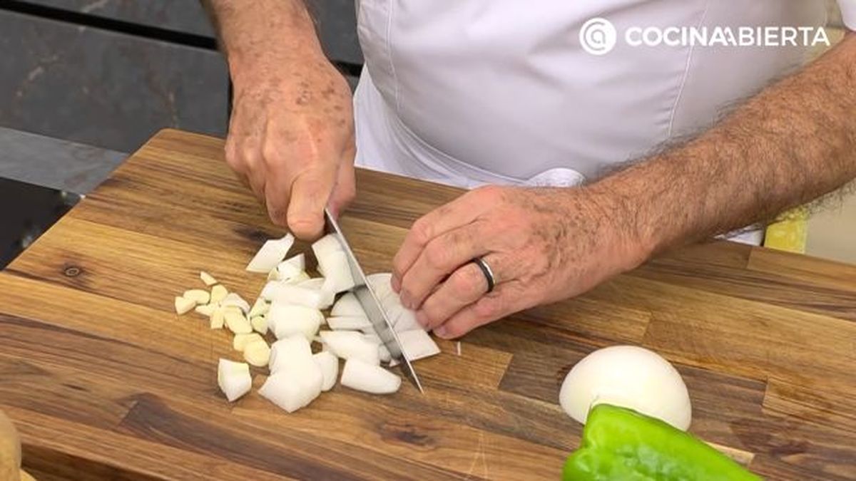 tortilla de patata con tres quesos 1