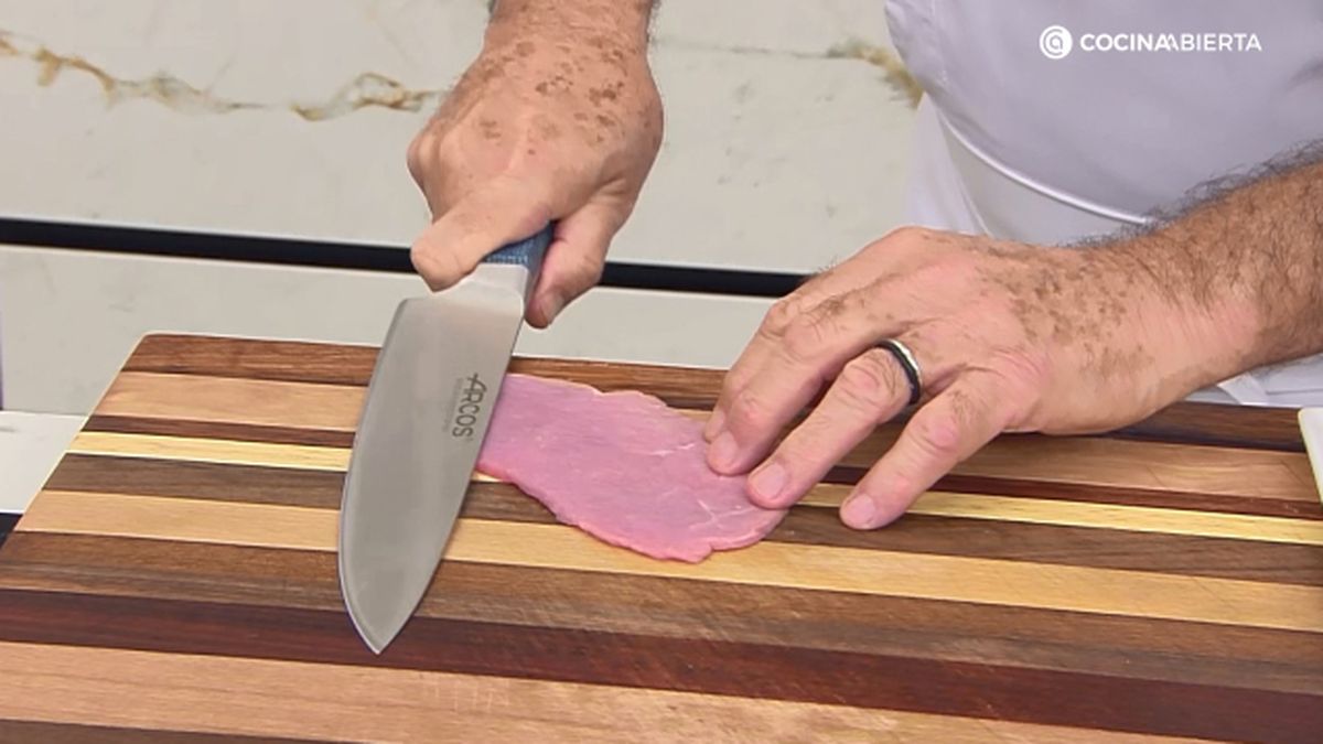 Carpaccio ternera parmesano paso 2