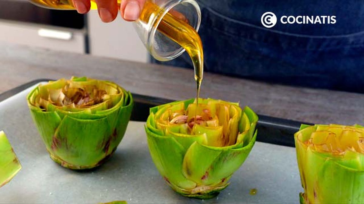 Receta de alcachofas al horno  paso 3