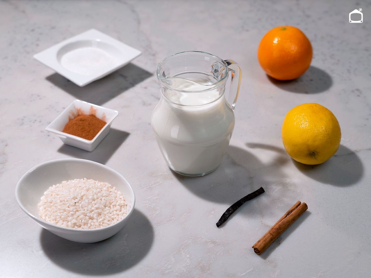 Ingredientes de arroz con leche