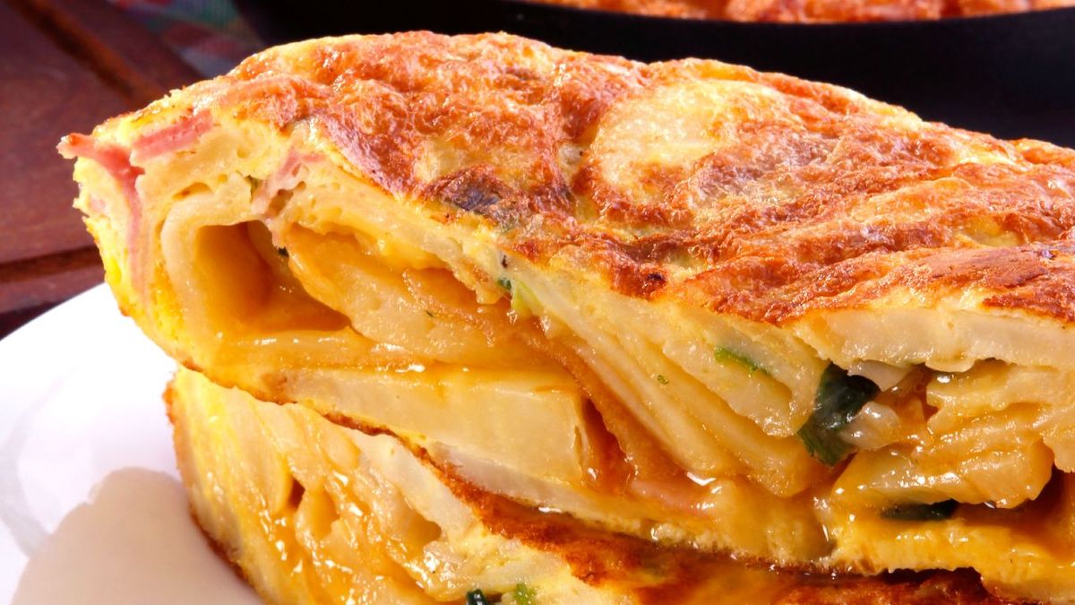 Tortilla de patata jugosa
