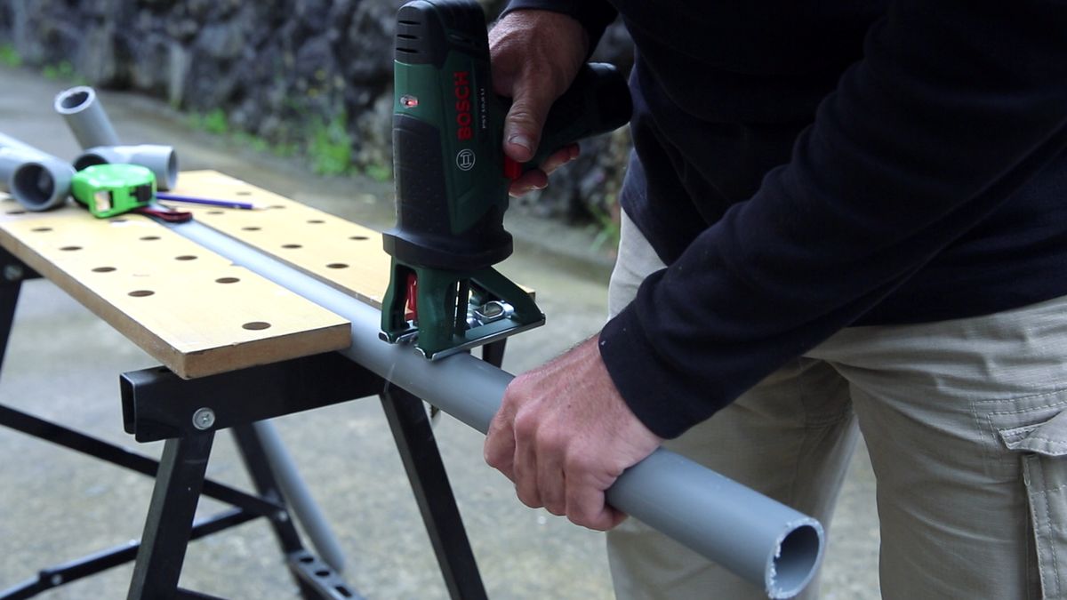 Caballete de PVC paso 1