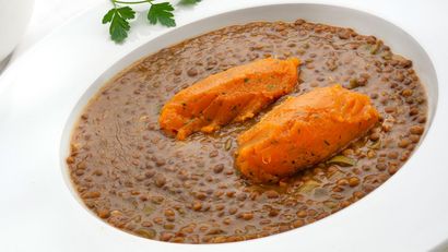 Lentejas con boniato