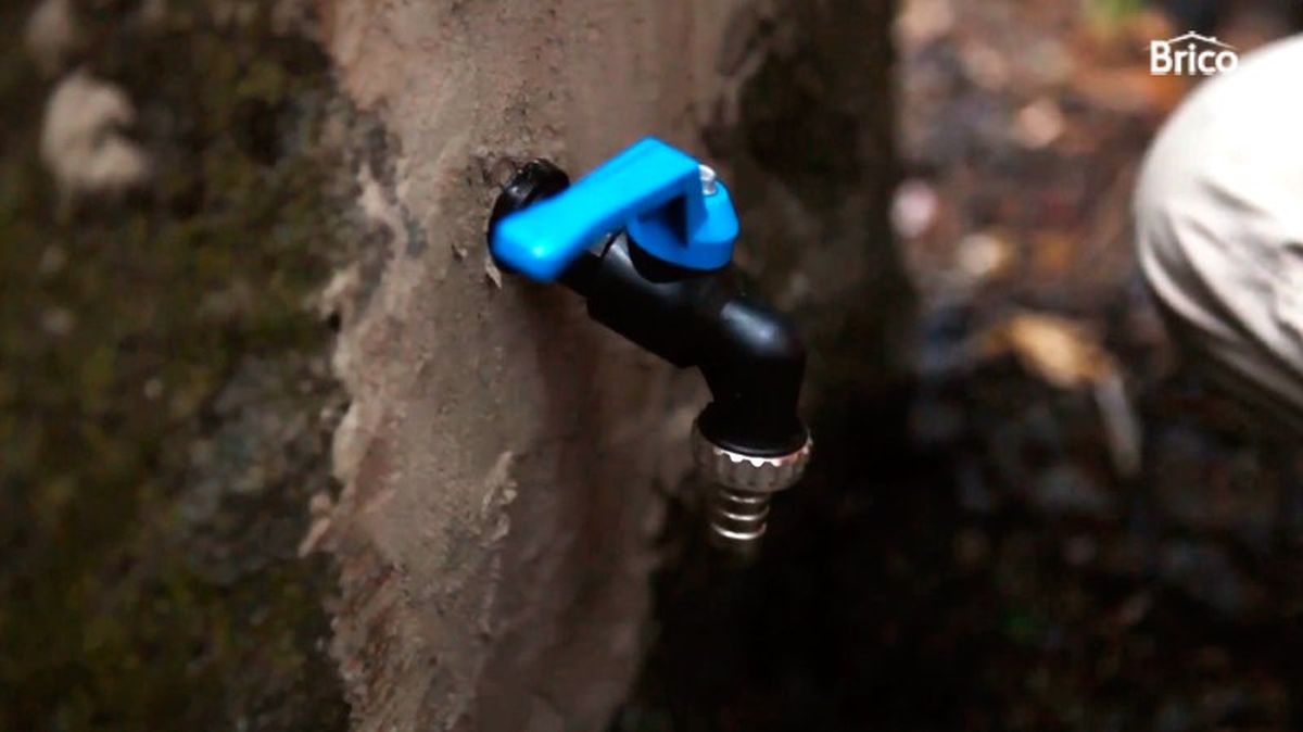 Grifo antihielo en la terraza