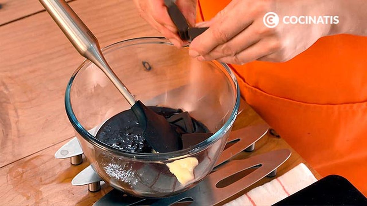 Receta de fudge de chocolate  paso 4