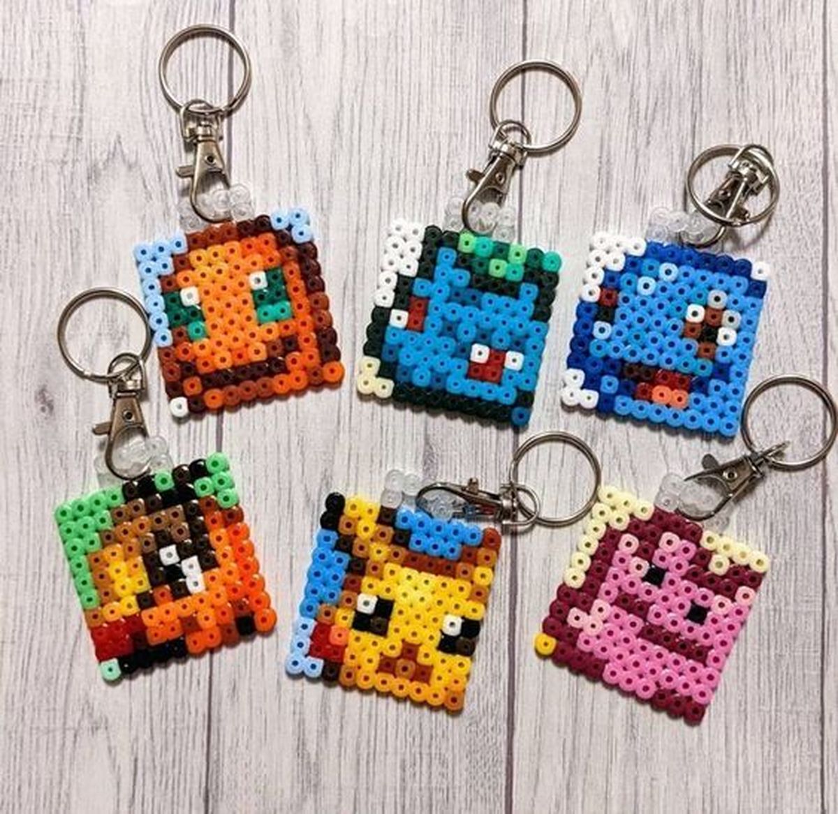 llaveros hama beads pokemon