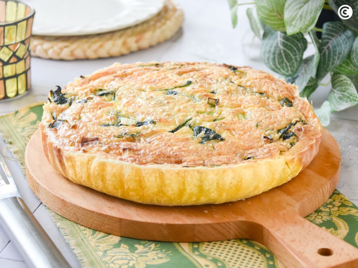 Quiche de espinacas y queso