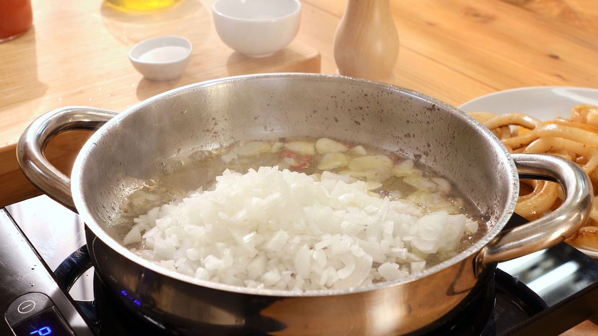 Calamares en salsa de tomate   Paso 3