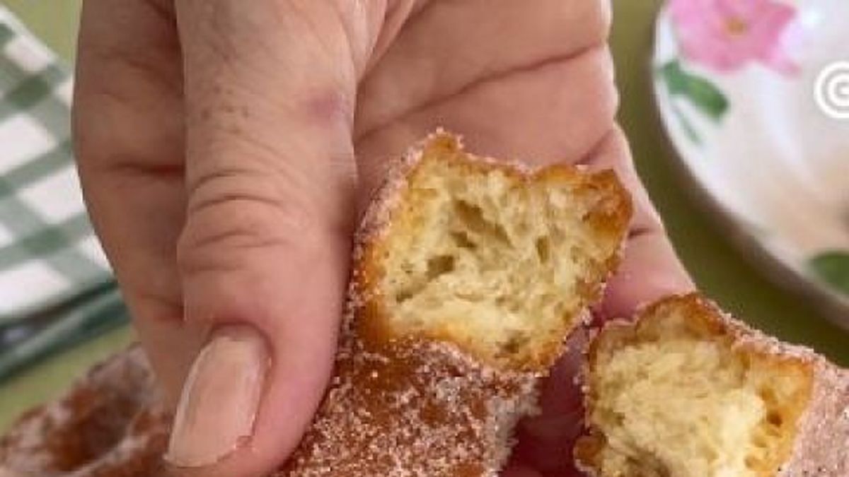 Roscos fritos esponjosos