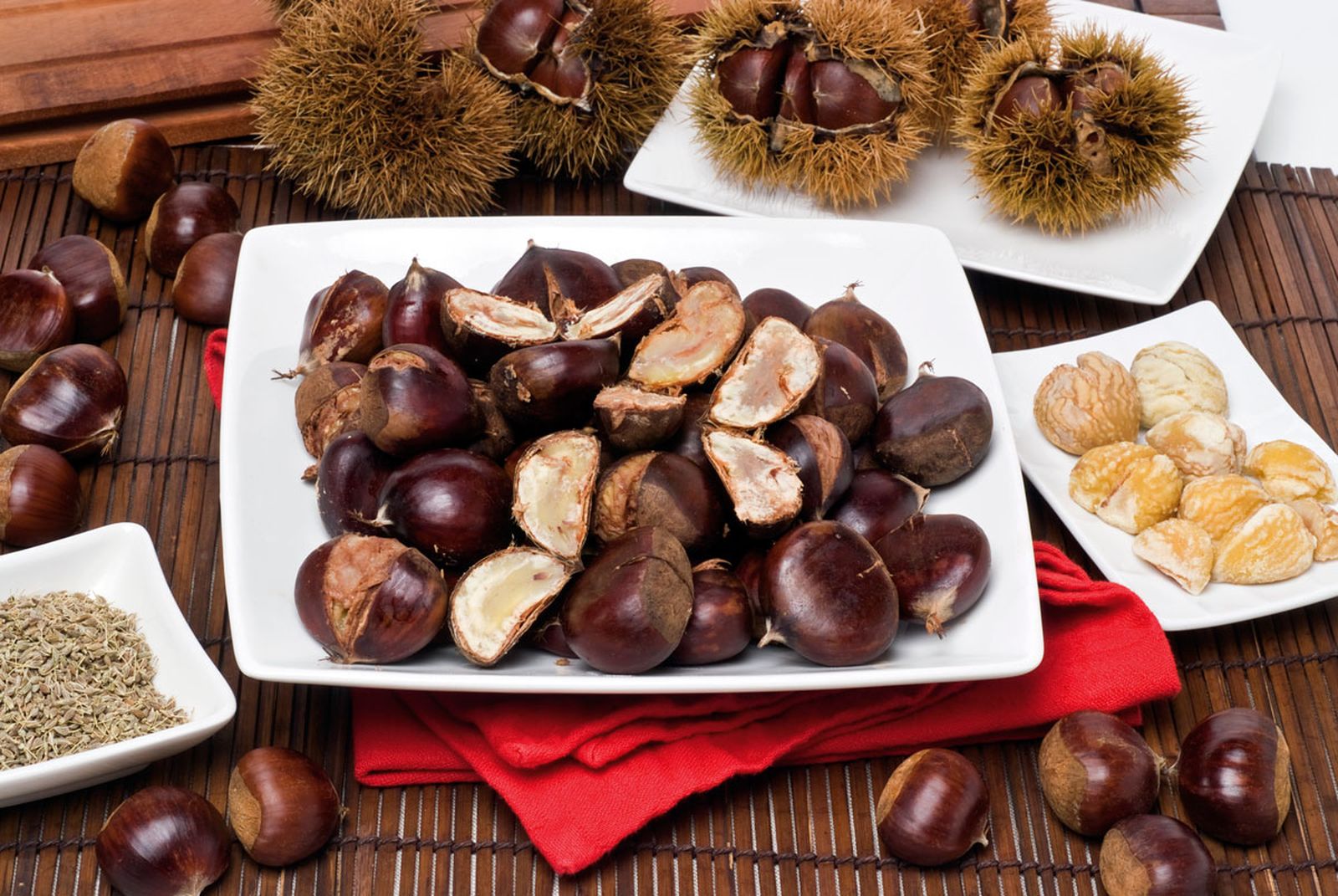 Castañas cocidas