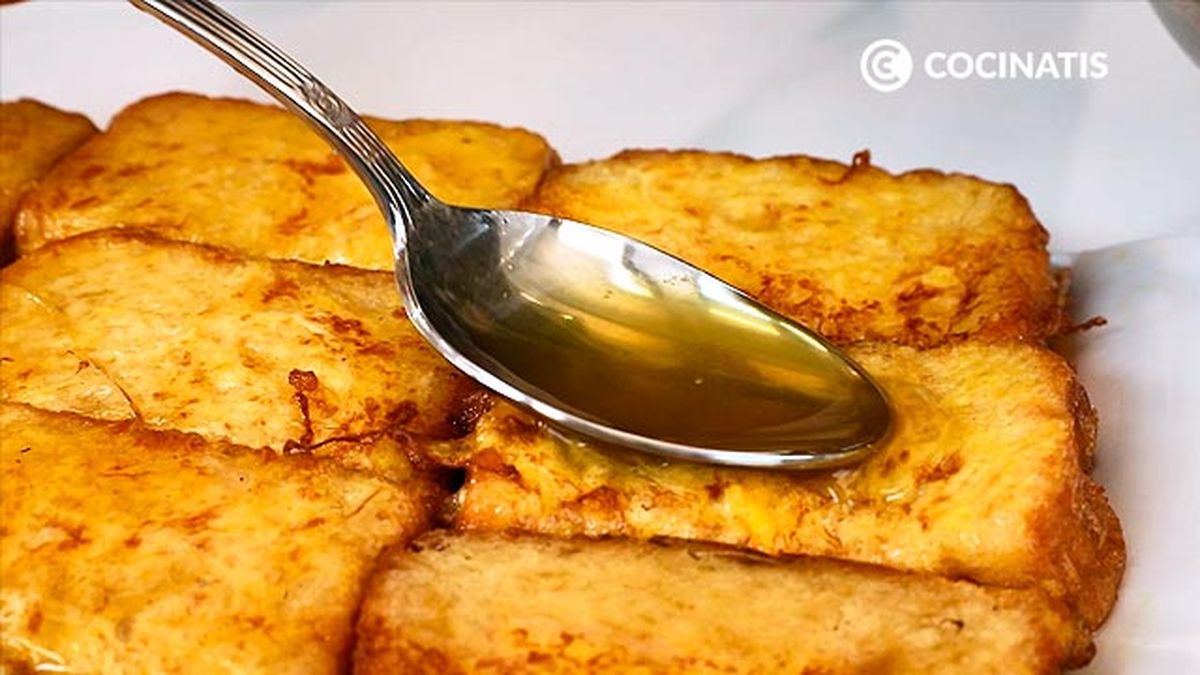 Receta de torrijas con miel  paso 6