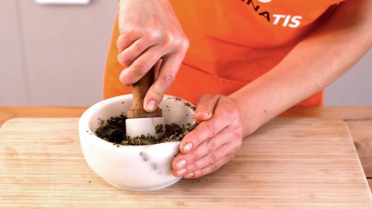 Receta de pan de ajo  paso 1