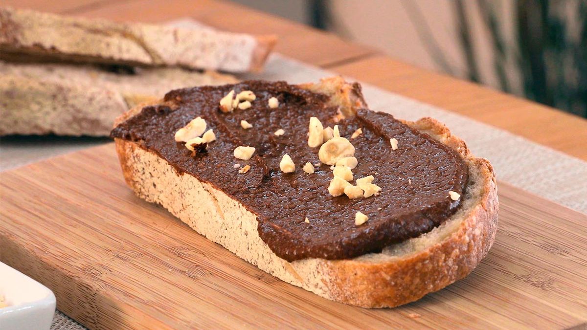 Receta de crema de cacao y avellanas sin azúcar