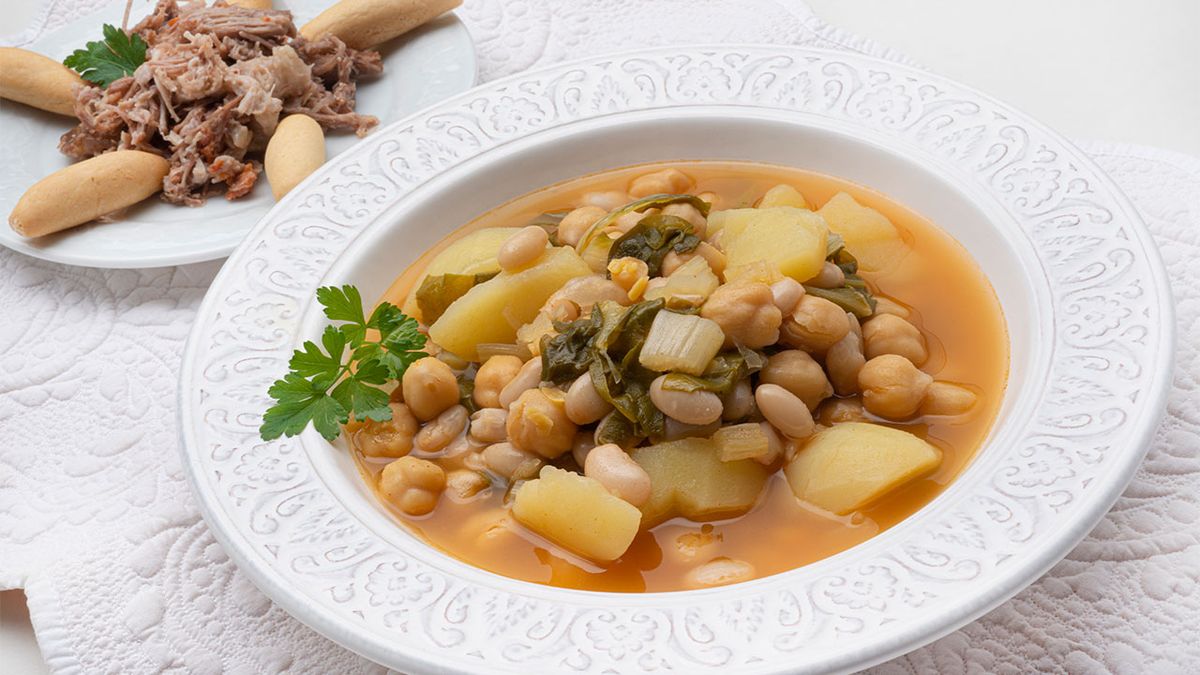 KARL6694 Cocido de acelgas con pringa potaje andaluz receta karlos arguinano