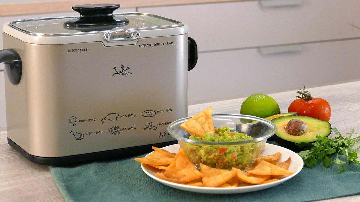 Receta de totopos caseros con guacamole  paso 7