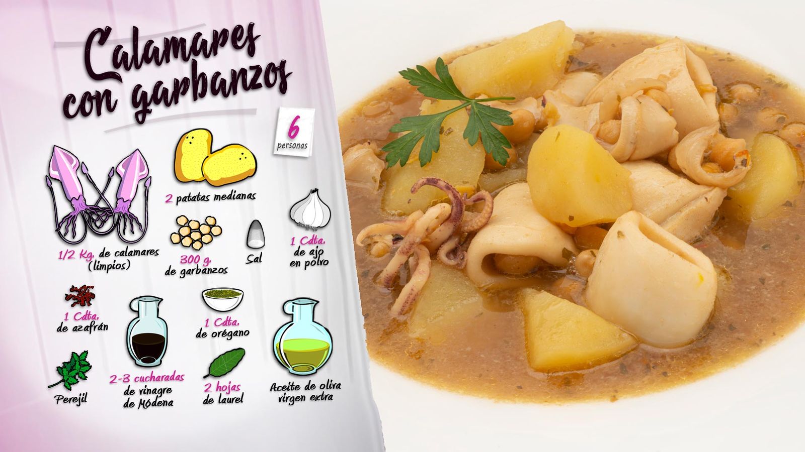 KARL66580320 calamares con garbanzos receta karlos arguinano ingredientes KARL66580320 calamares con garbanzos receta karlos arguinano ingredientes