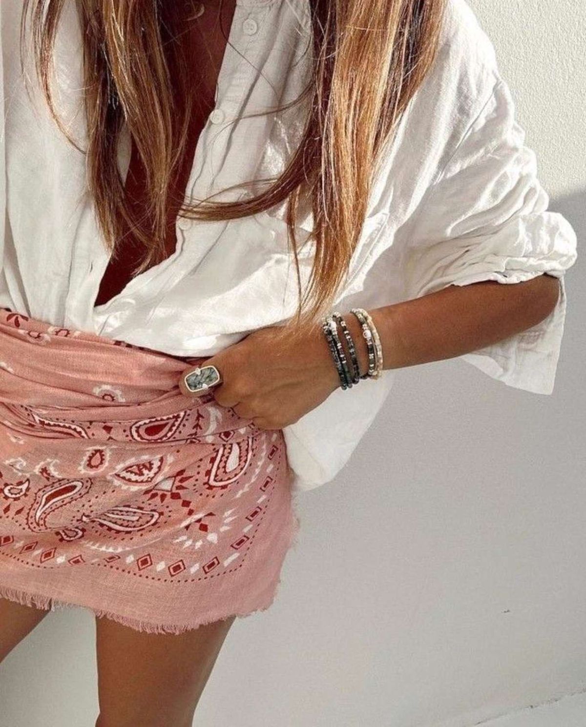 Pañuelo como pareo.