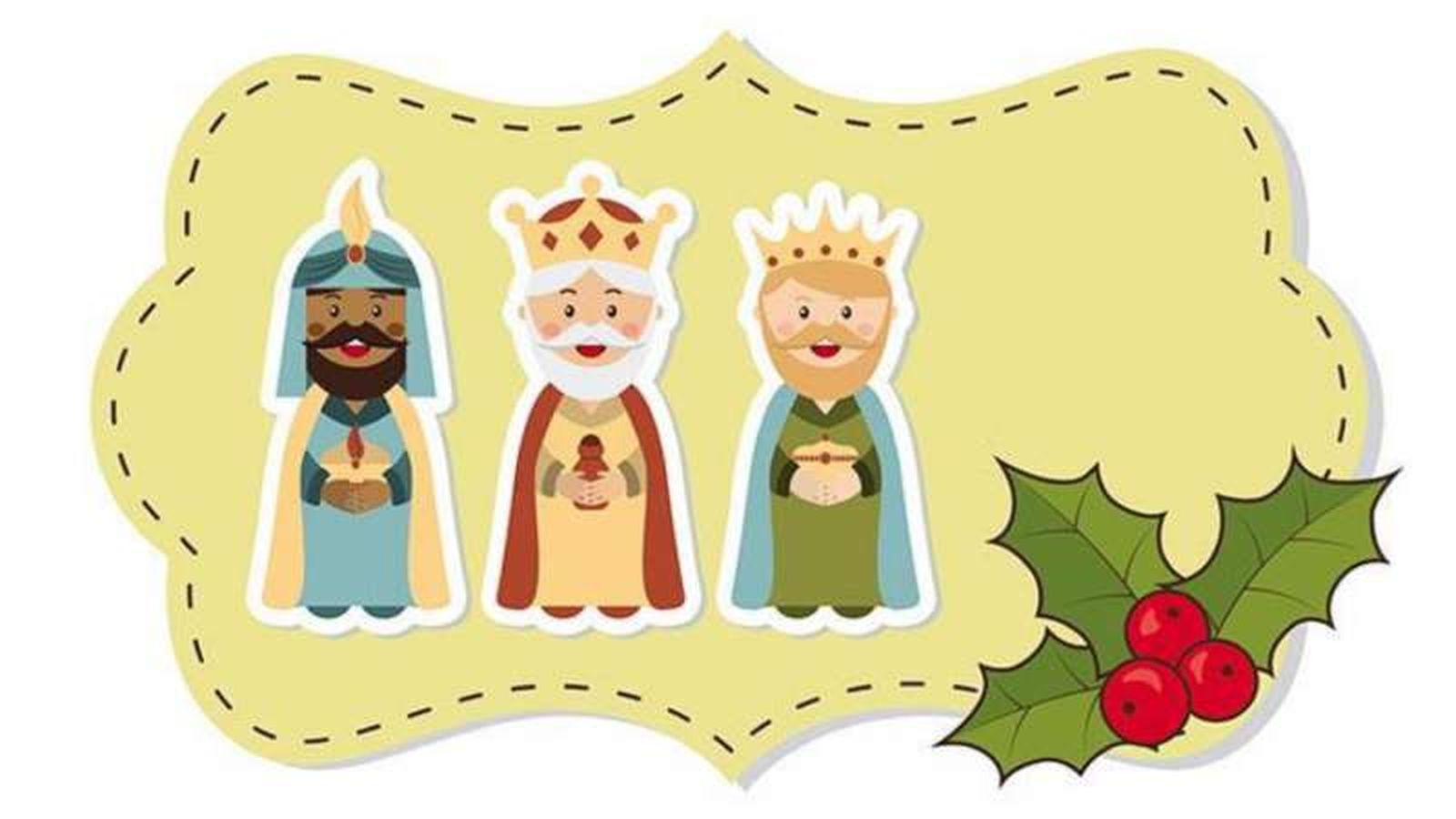 Etiqueta de los Reyes Magos para personalizar los regalos.