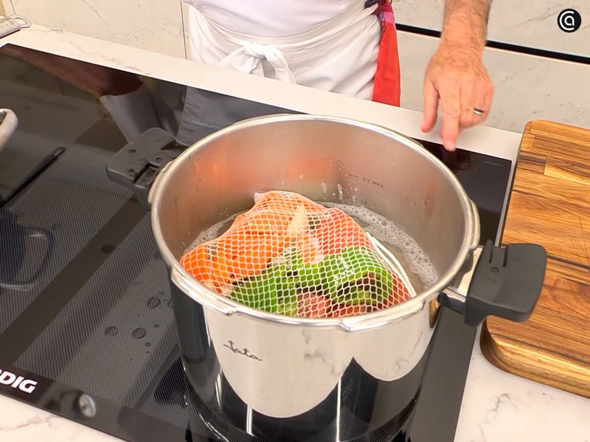 Alubias blancas con rape y verduras - paso 2