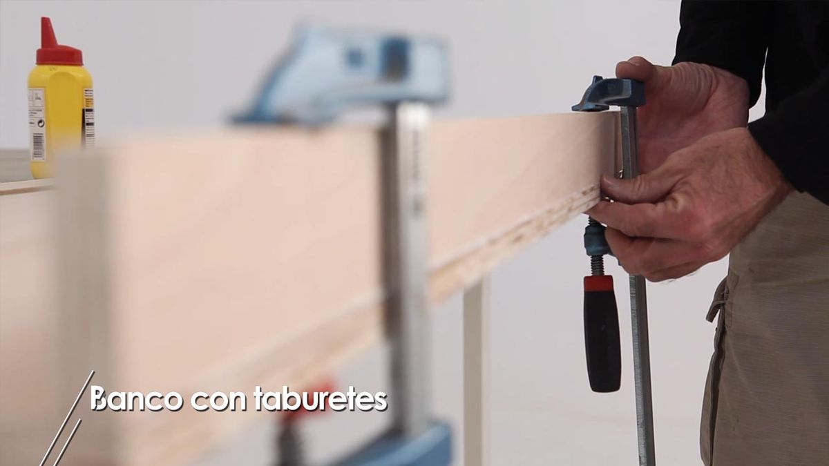 brico 1016 briconsejo 1 hacer banco con taburetes paso 4