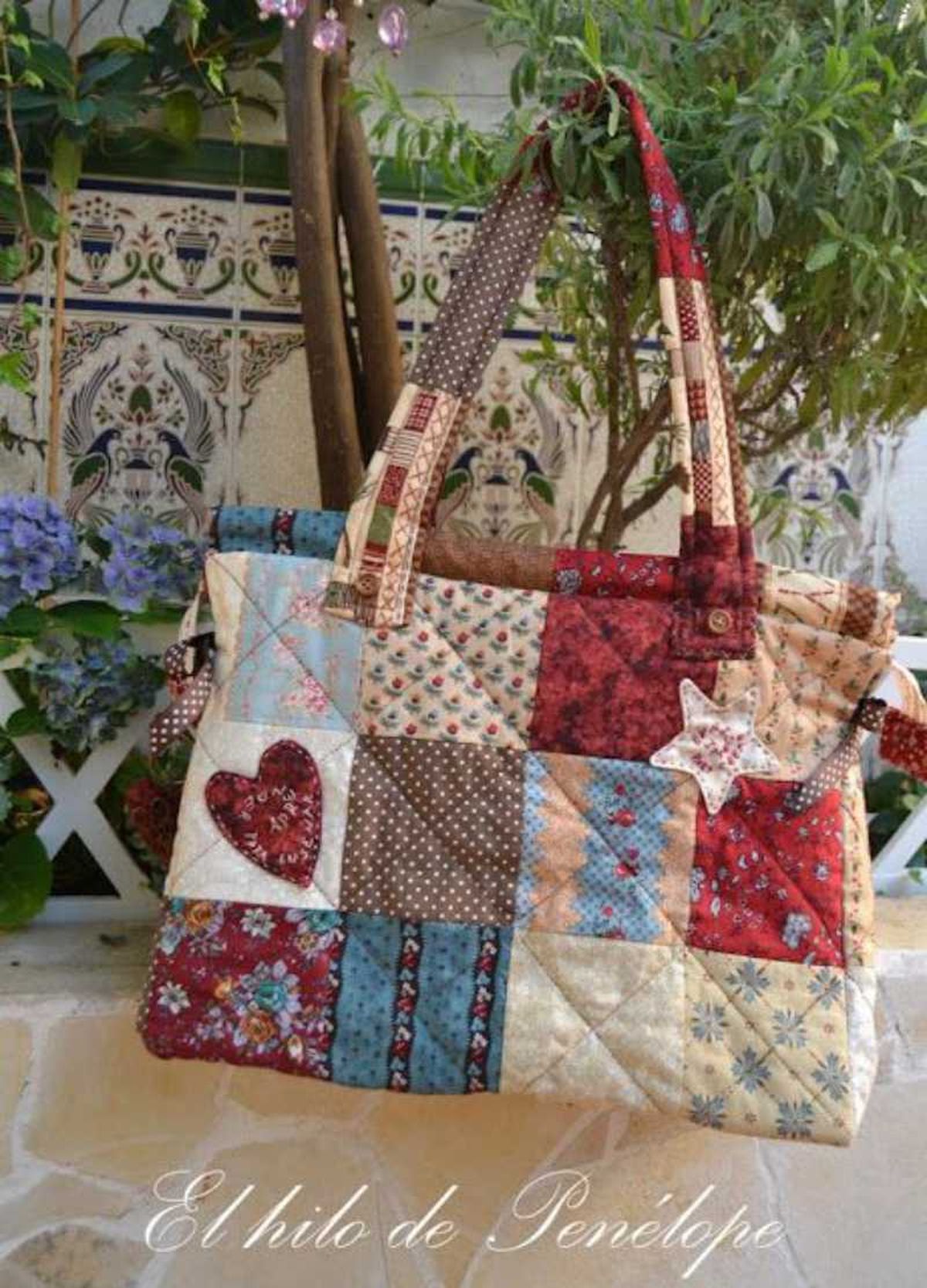 Bolso de patchwork artesanal