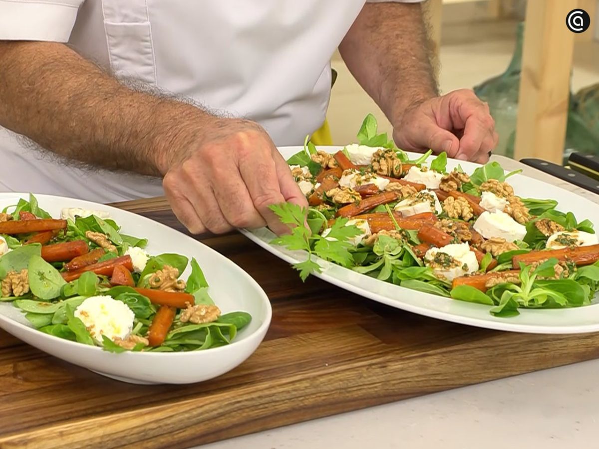 Ensalada de queso de cabra y zanahoria - paso 3