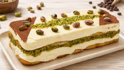Tiramisú de pistacho, receta de Joseba Arguiñano