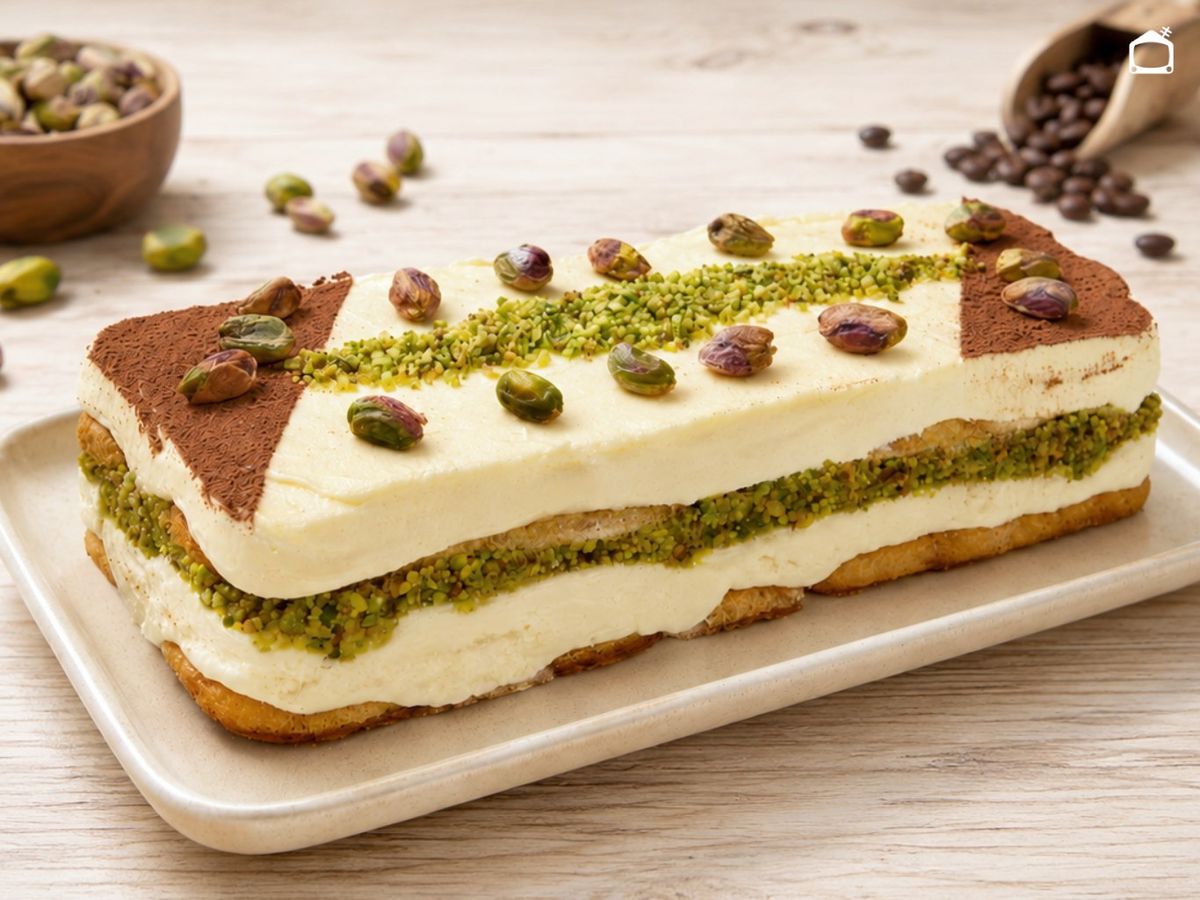 Tiramisú de pistacho, receta de Joseba Arguiñano