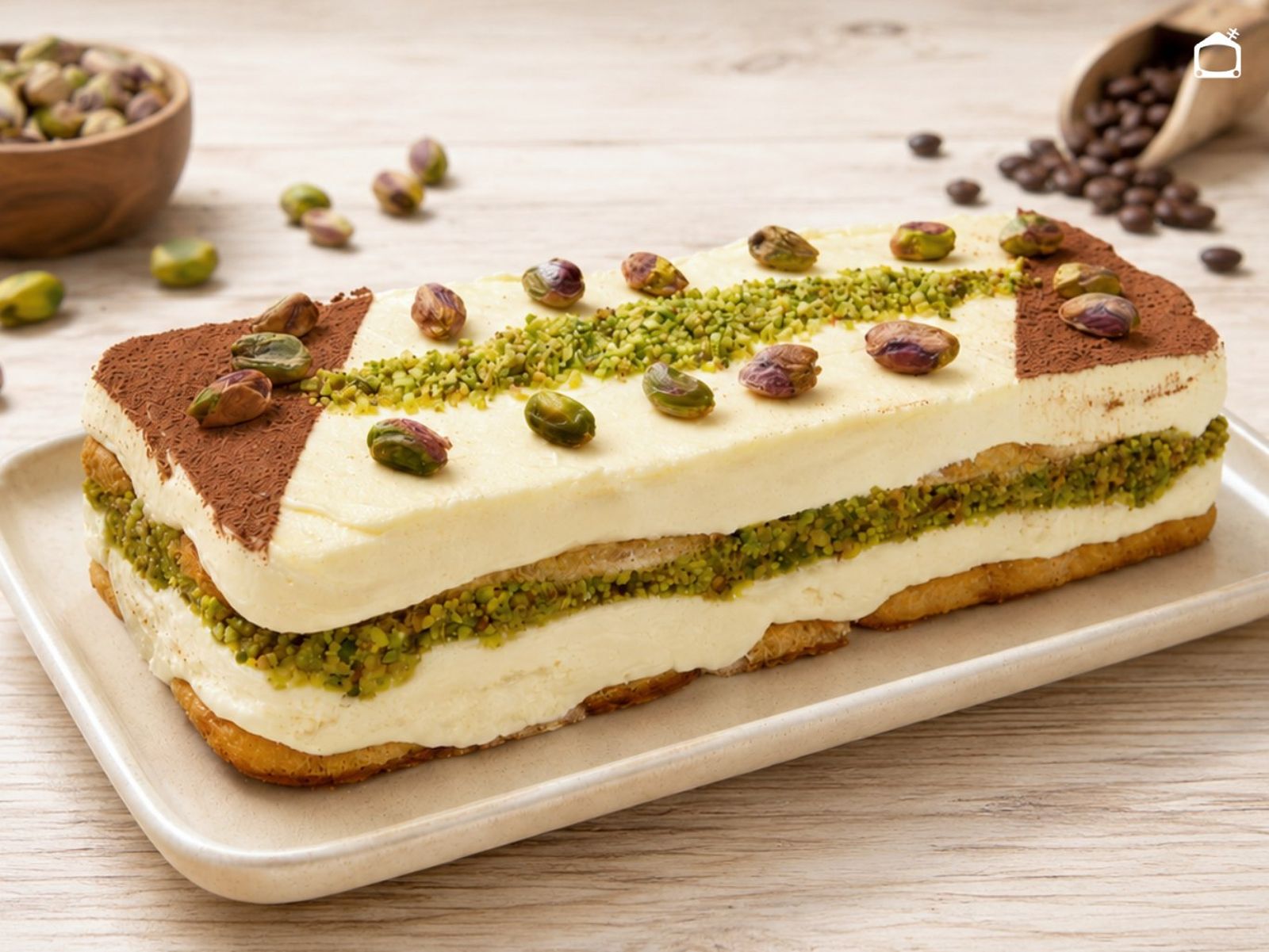 Tiramisú de pistacho, receta de Joseba Arguiñano