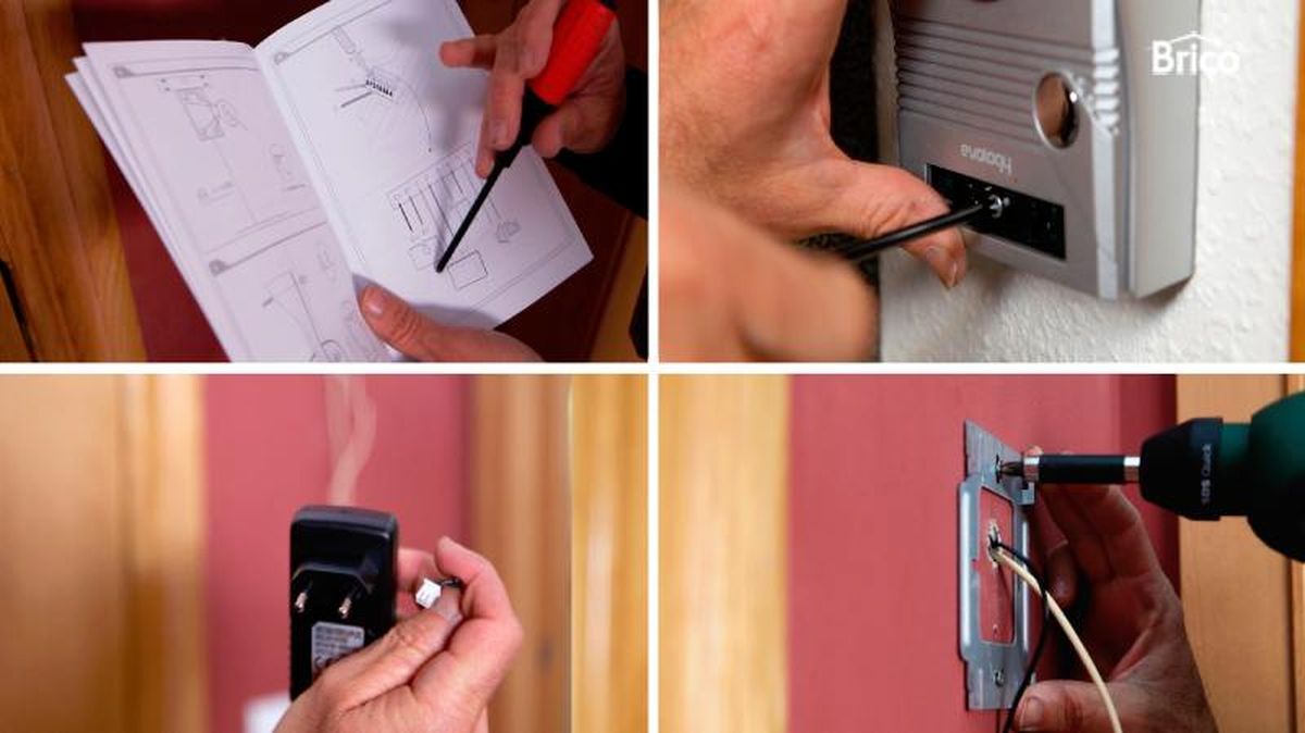 Realizar las conexiones y fijar el videoportero