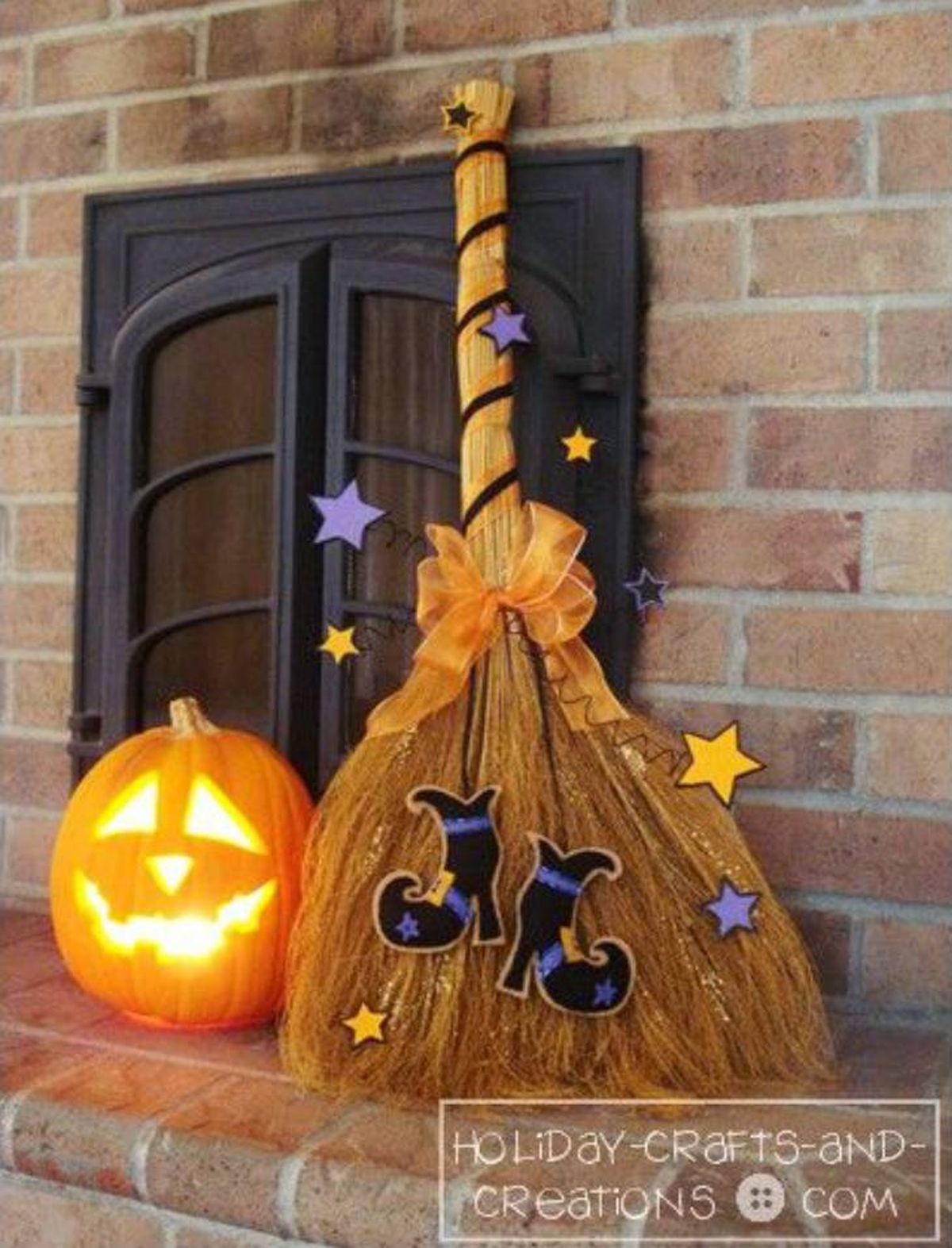 decorar escoba halloween fieltro pinterest holiday crafts and creations