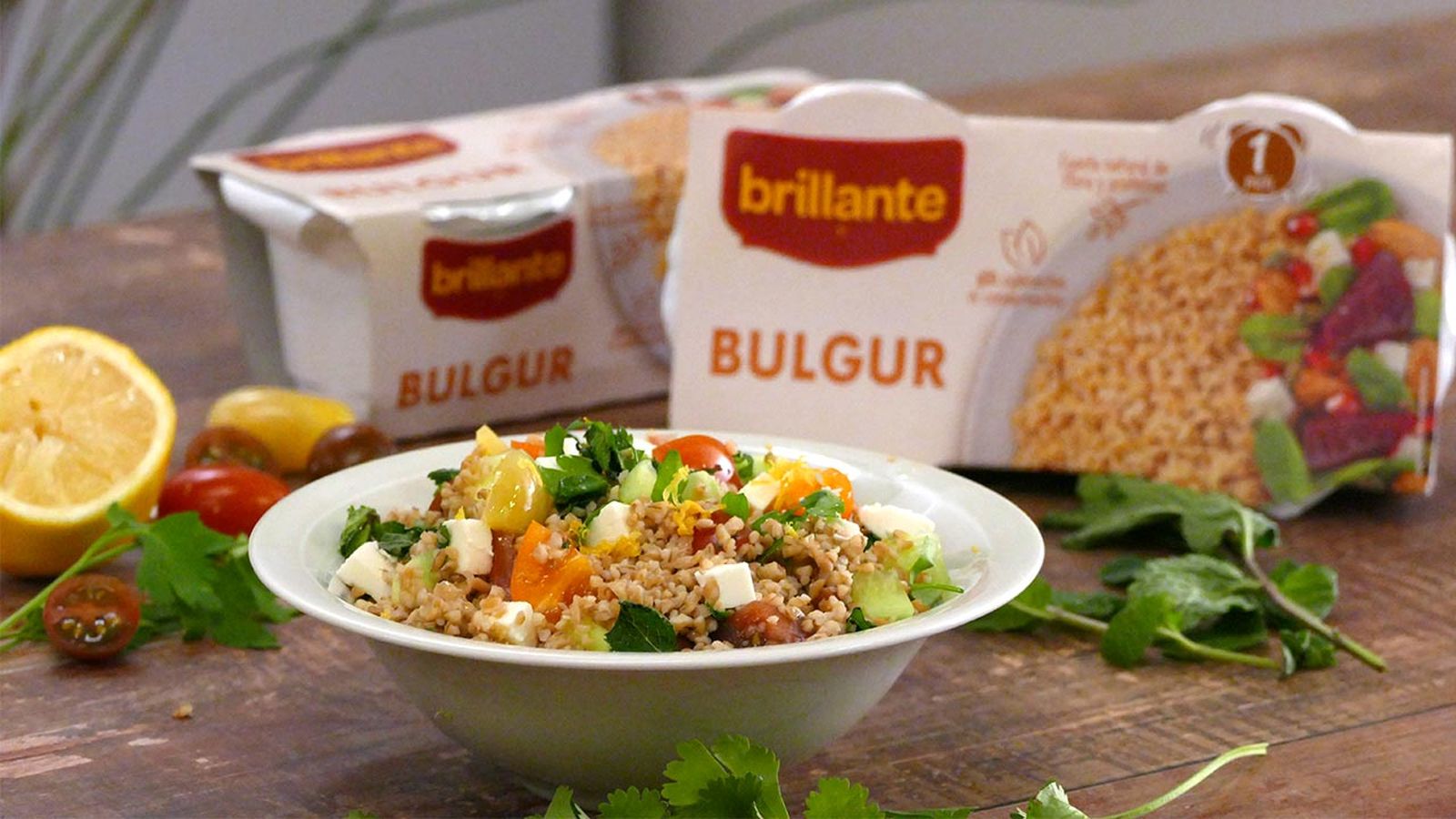 Receta de tabulé de bulgur con queso feta paso 5 Receta de tabulé de bulgur con queso feta paso 5