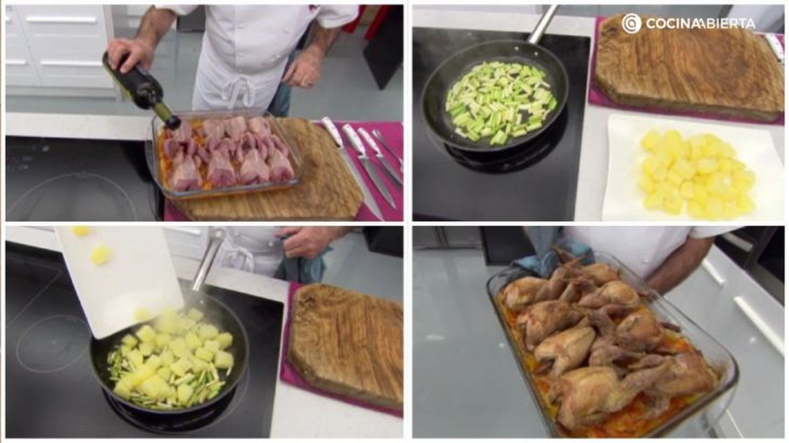 Karlos Arguiñano nos muestra los pasos para hacer las patatas al ajillo y asar las codornices Karlos Arguiñano nos muestra los pasos para hacer las patatas al ajillo y asar las codornices