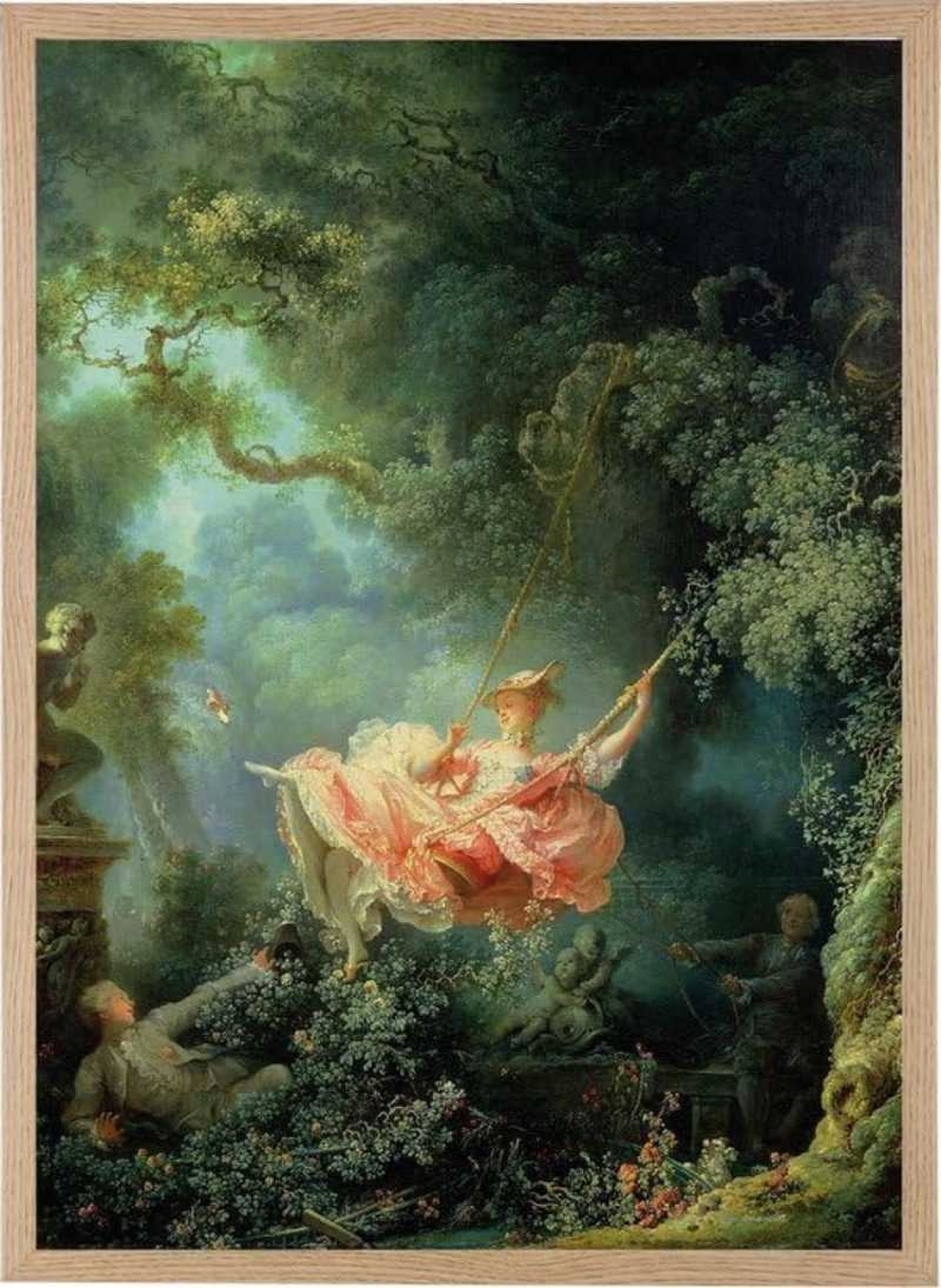 Cuadro de El Columpio de Jean-Honoré Fragonard. Cuadro de El Columpio de Jean-Honoré Fragonard.