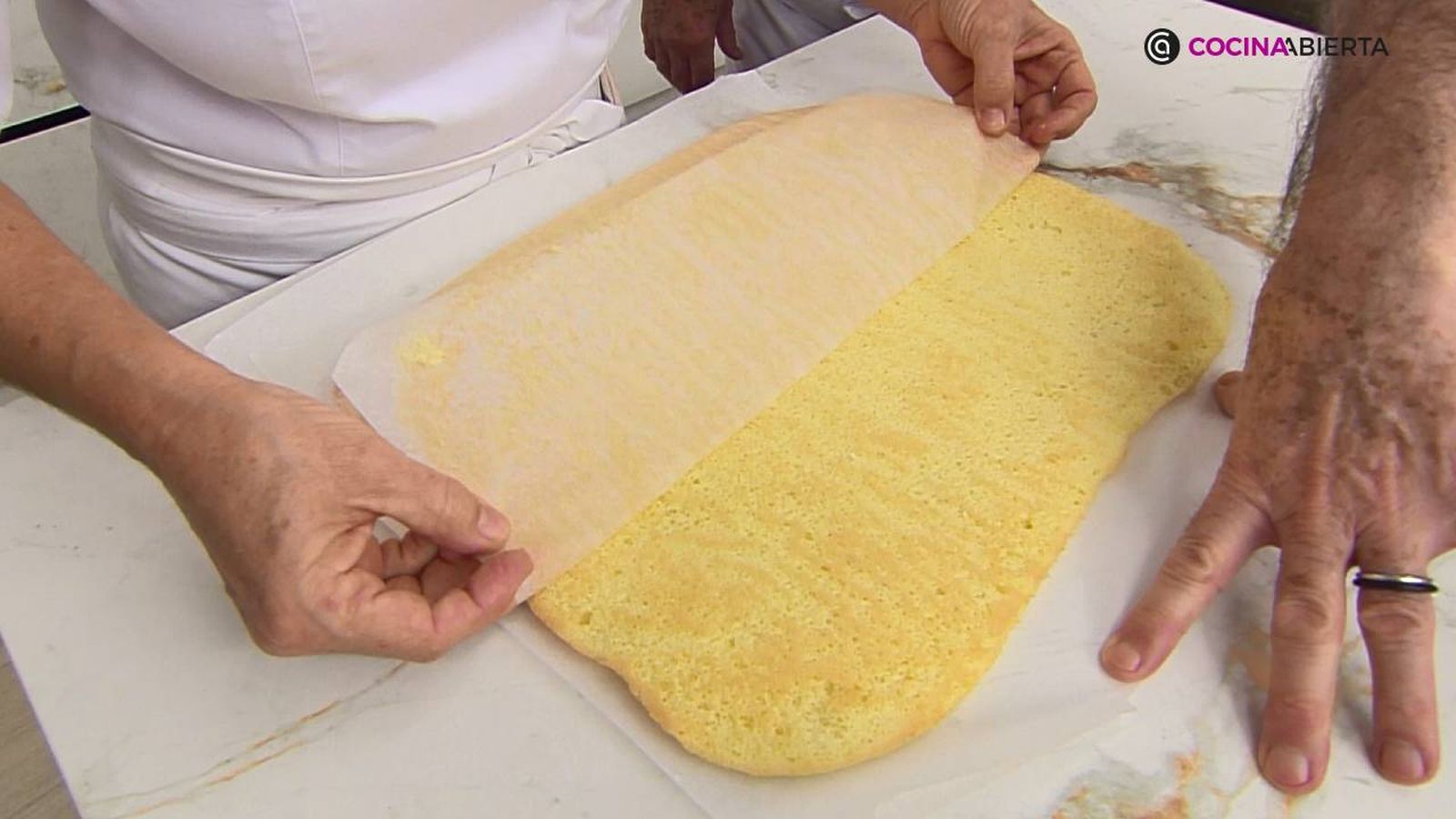KARL7054 Brazo gitano tiramisu truco despegar papel