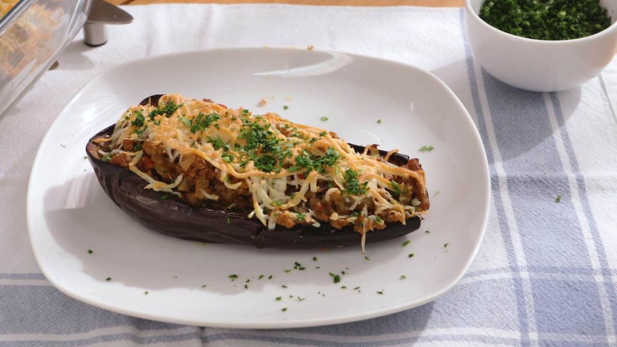 Berenjenas rellenas de carne   Paso 8