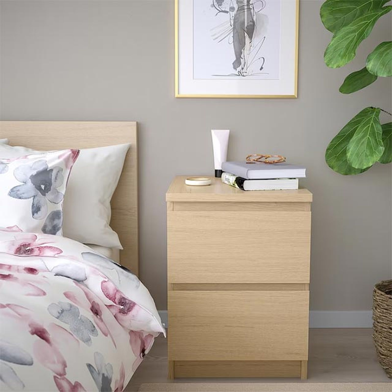 mesita de noche ikea malm