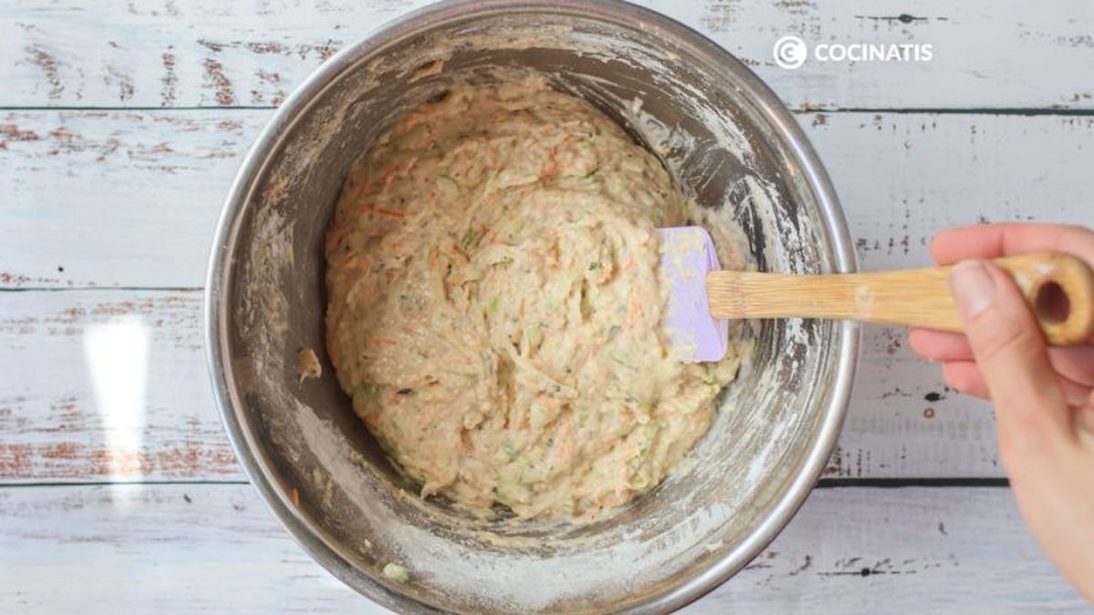 Mezclamos bien todos los ingredientes de la masa