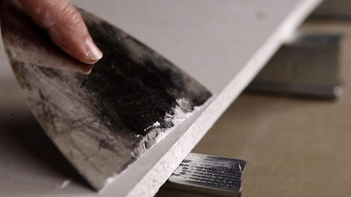 Portapuntas para yeso laminado paso 7