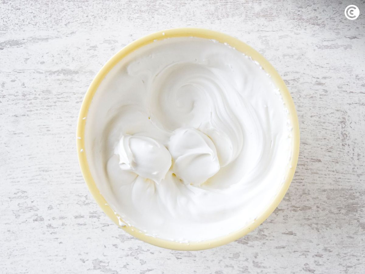 Nata montada para el mousse de queso